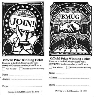 BMUG Raffle Tickets