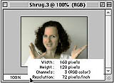 A Photoshop image with it's 'mattress tag' showing